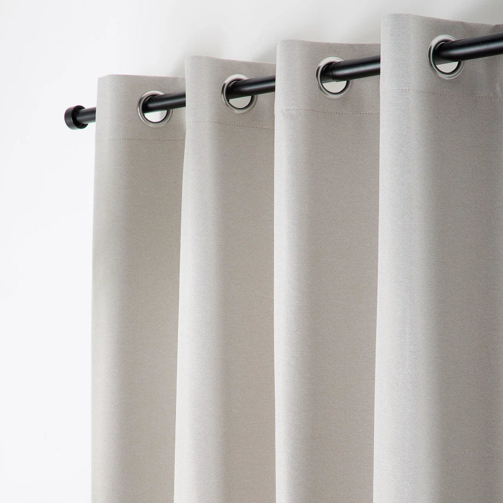 Curtina Plain Twill Blackout Eyelet Curtains in Natural
