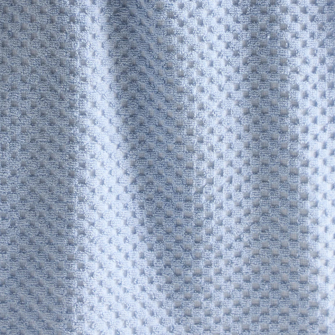 Dreams & Drapes Popcorn Check 100% Cotton Towels in Blue