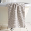 Dreams & Drapes Popcorn Check 100% Cotton Towels in Natural
