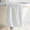 Dreams & Drapes Popcorn Check 100% Cotton Towels in White