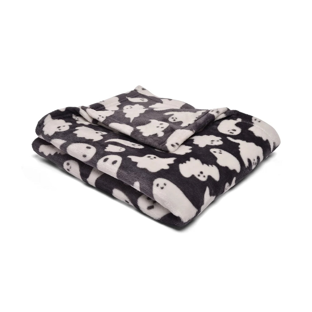 Bedlam Spooky Ghosts Halloween Throw in Grey 120 x 150cm