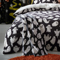 Bedlam Spooky Ghosts Halloween Throw in Grey 120 x 150cm
