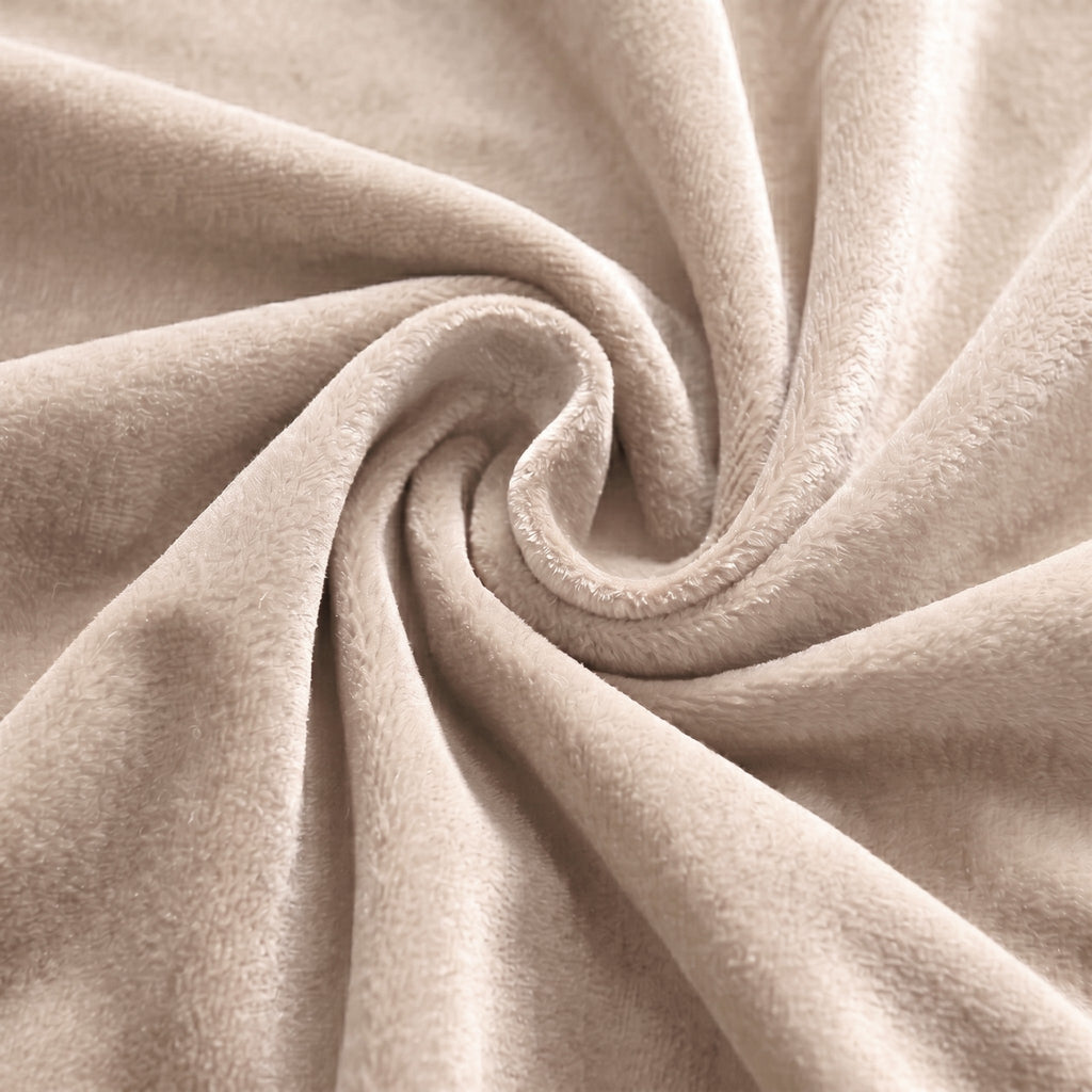 Velvet Blackout Eyelet Curtains in Cream