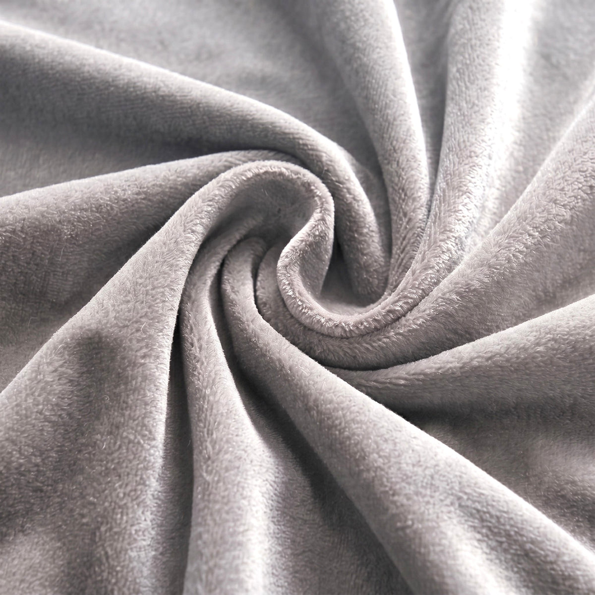 Velvet Blackout Eyelet Curtains in Silver
