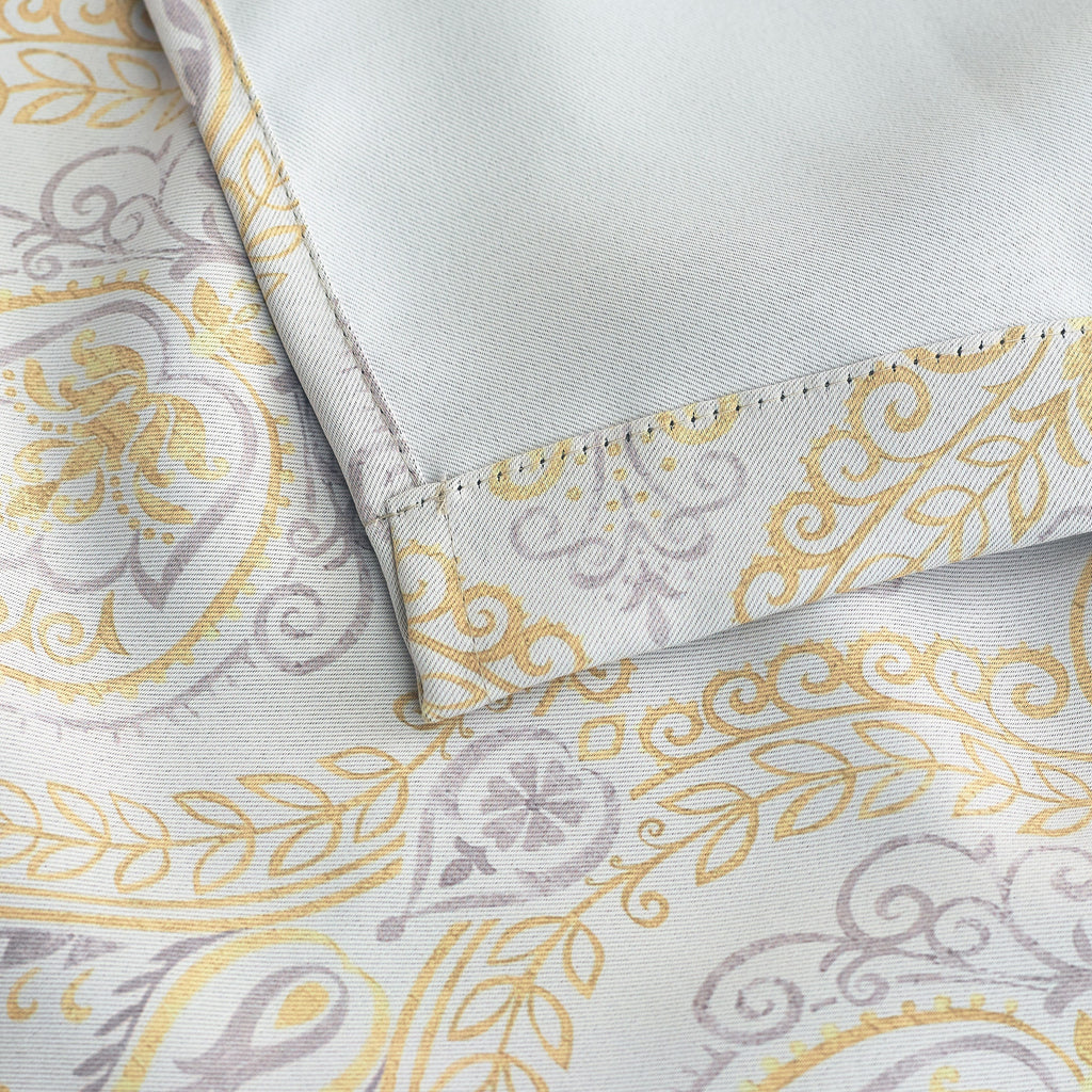 Victoria Blackout Eyelet Curtains in Ochre