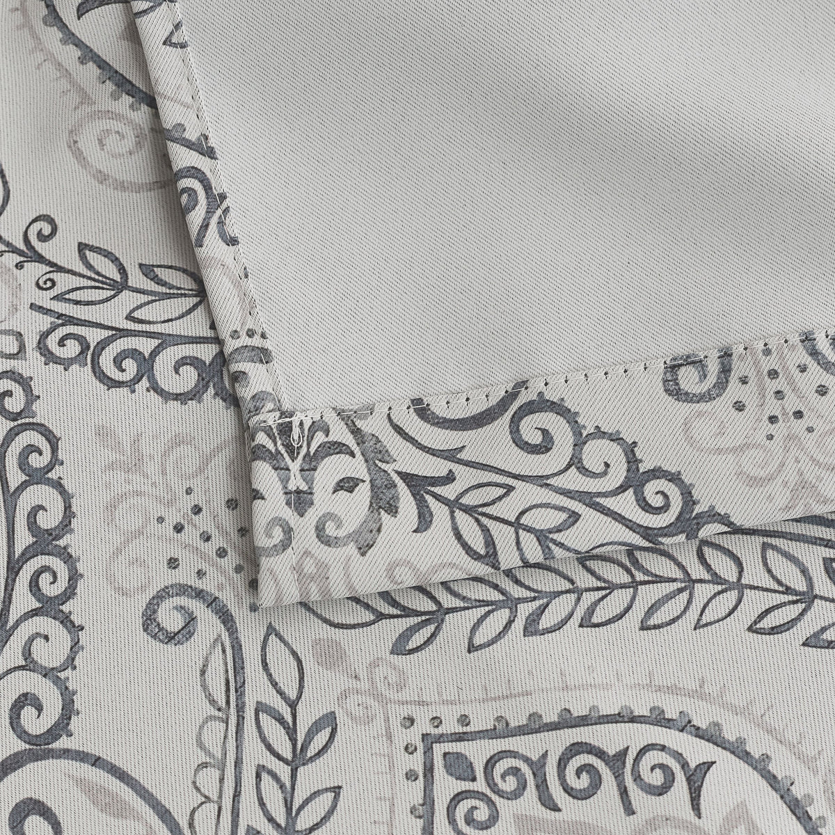 Victoria Blackout Eyelet Curtains in Silver