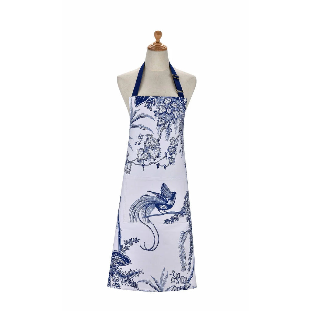 Ulster Weavers Willow Toile Cotton Apron in Blue