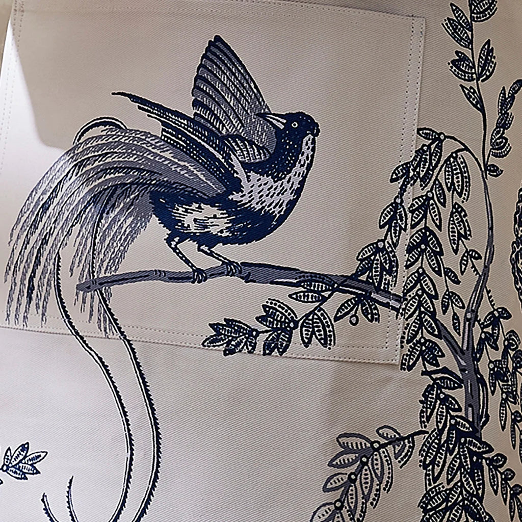 Ulster Weavers Willow Toile Cotton Apron in Blue