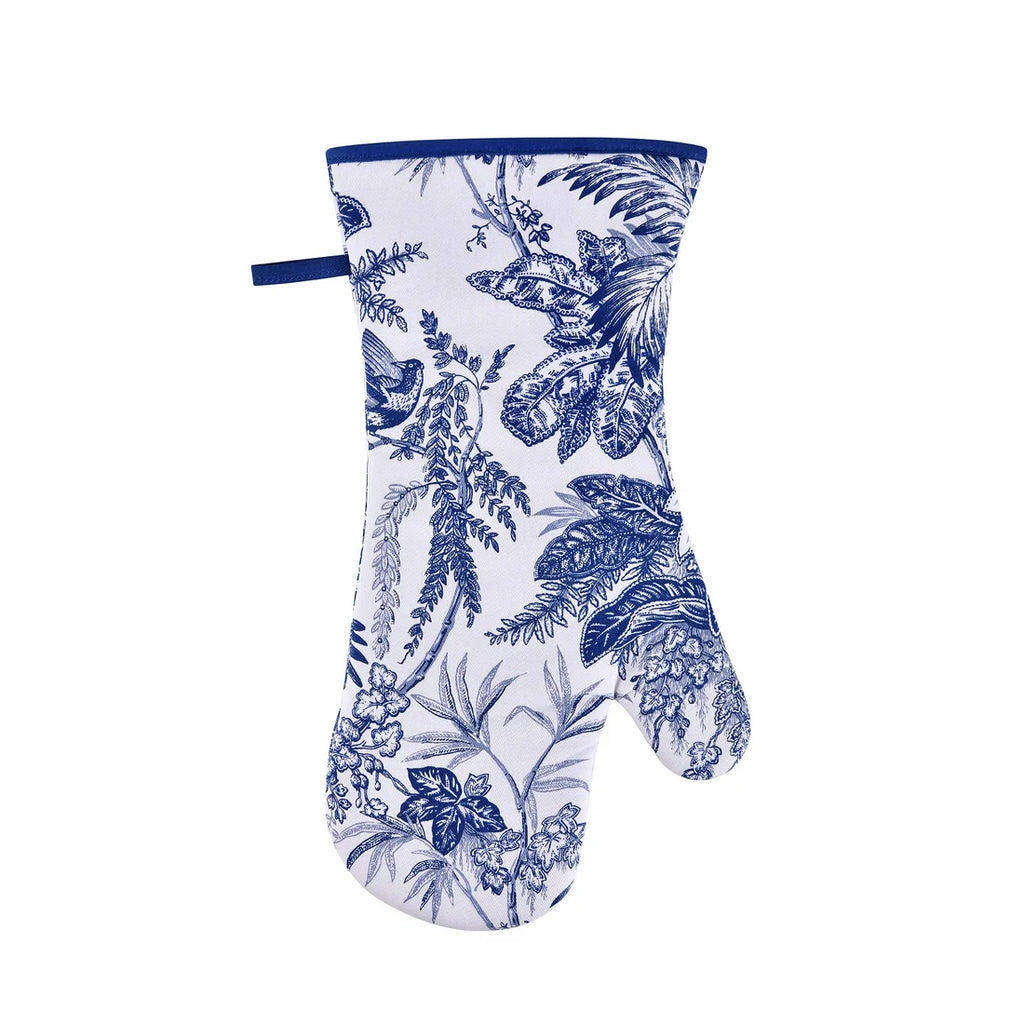 Ulster Weavers Willow Toile Gauntlet Oven Glove in Blue