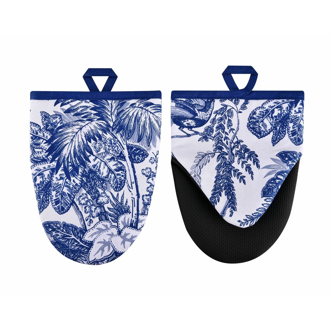 Ulster Weavers Willow Toile Microwave Mitts Pair in Blue
