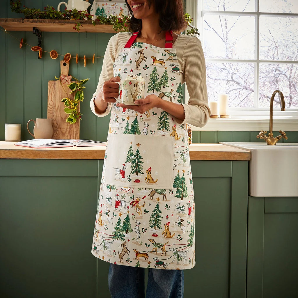 Ulster Weavers Winter Walkies Cotton Apron in Beige