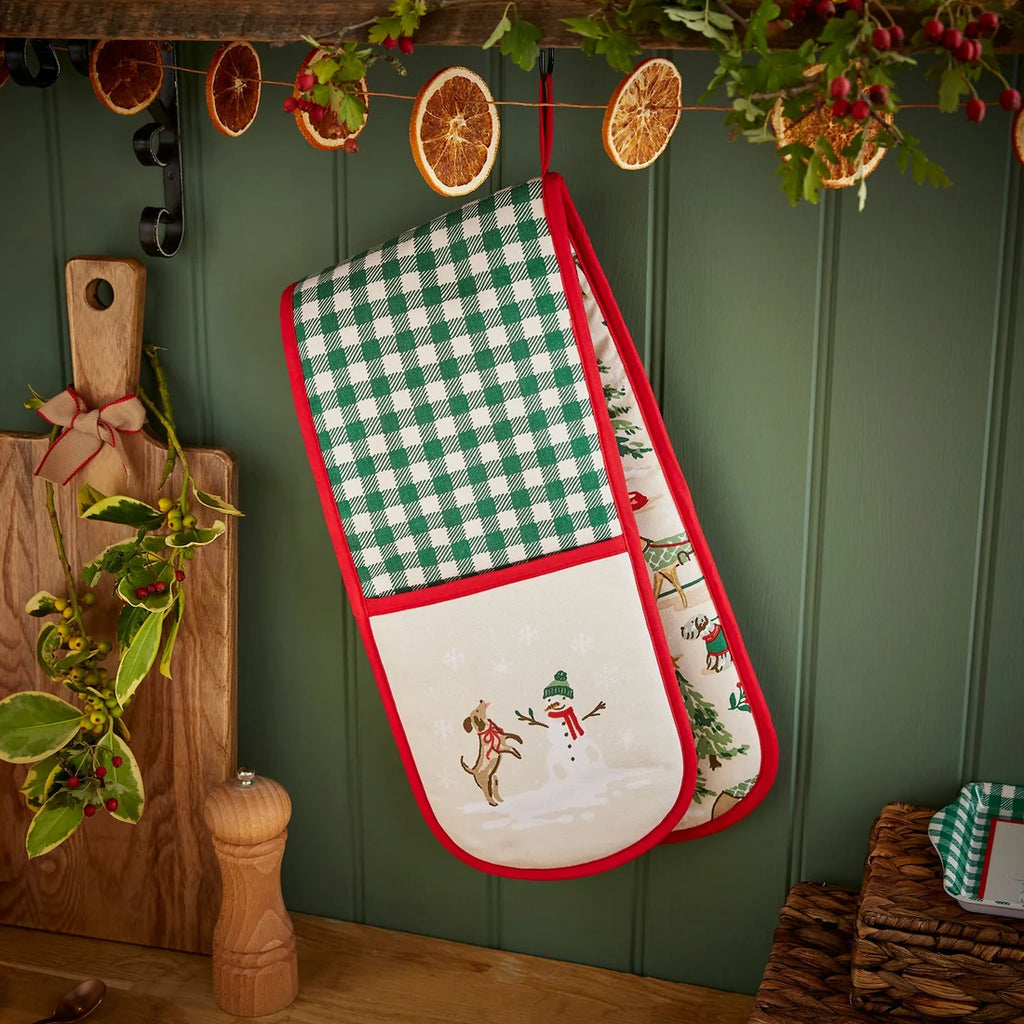 Ulster Weavers Winter Walkies Double Oven Glove in Beige