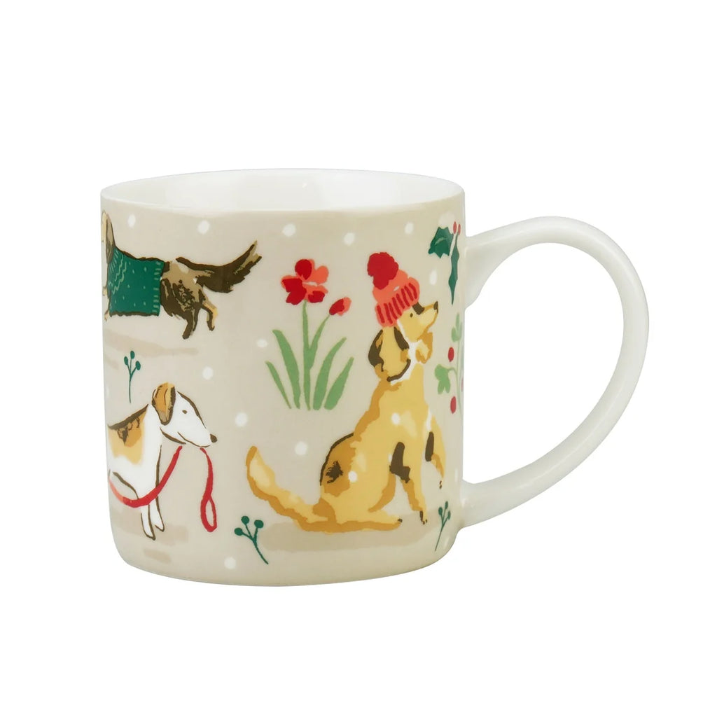 Ulster Weavers Winter Walkies Bone China Mug in Beige