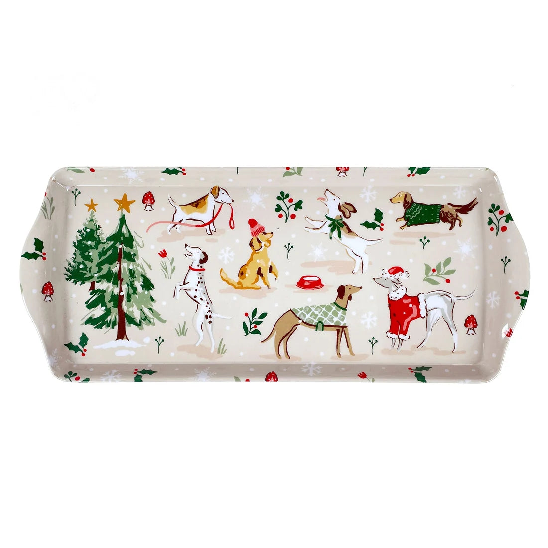 Ulster Weavers Winter Walkies Small Serving Tray in Beige