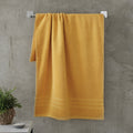 Catherine Lansfield Bathroom Zero Twist 500 GSM Soft & Absorbent Cotton Bath Sheet Pair in Ochre