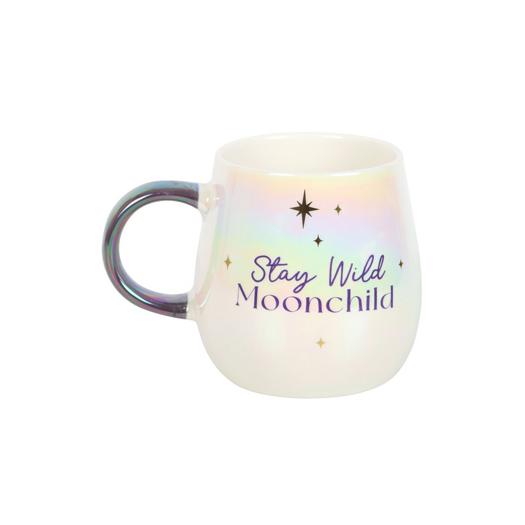 Stay Wild Moon Child Opalescent Rounded Mug