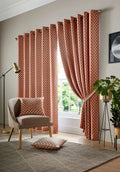 Cotswold Eyelet Curtains in Orange