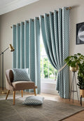 Cotswold Eyelet Curtains in Teal