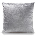 Crushed Velvet Cushion in Silver