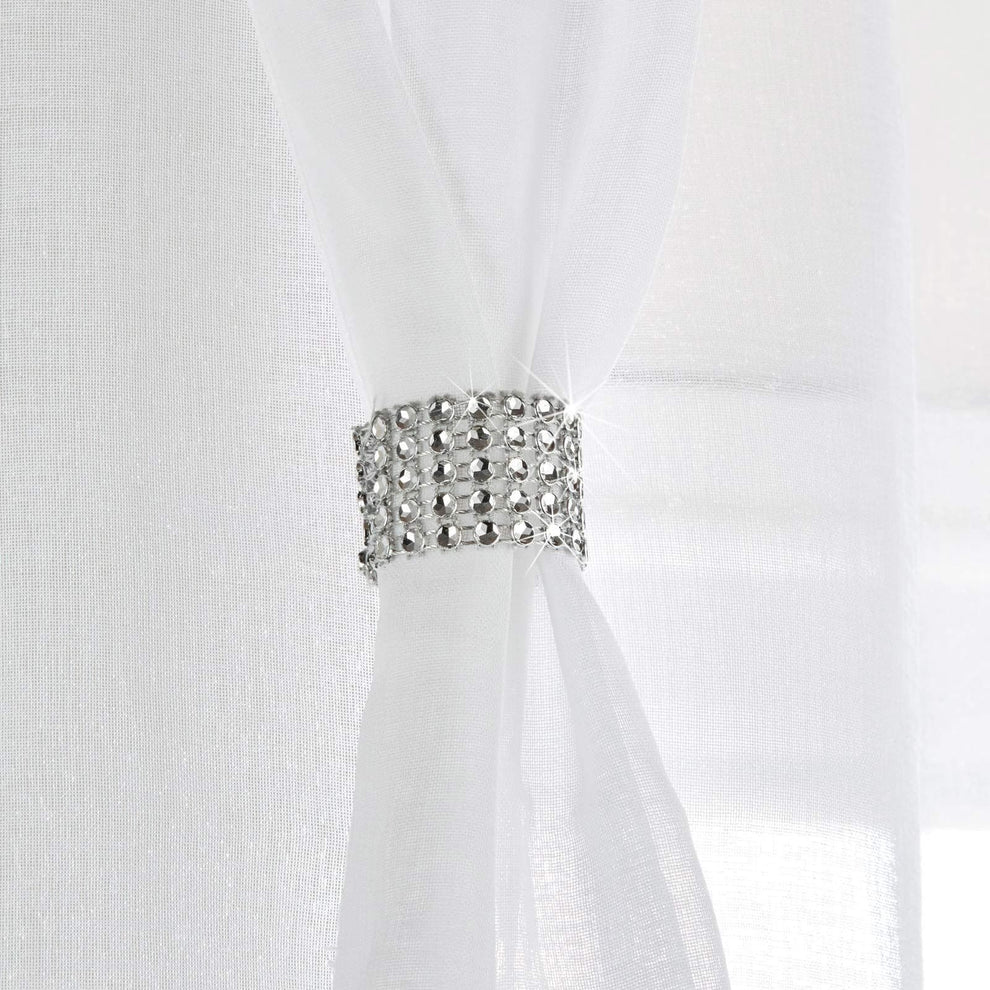 Diana Eyelet Voile Panel in White