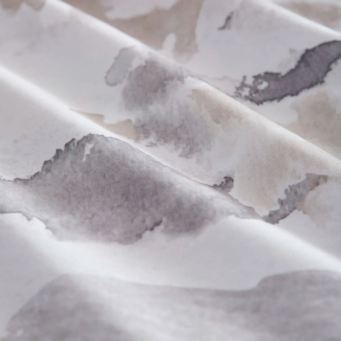 Close-up of the specially finished soft 100% cotton fabric on the Appletree Loft Edale duvet cover set.