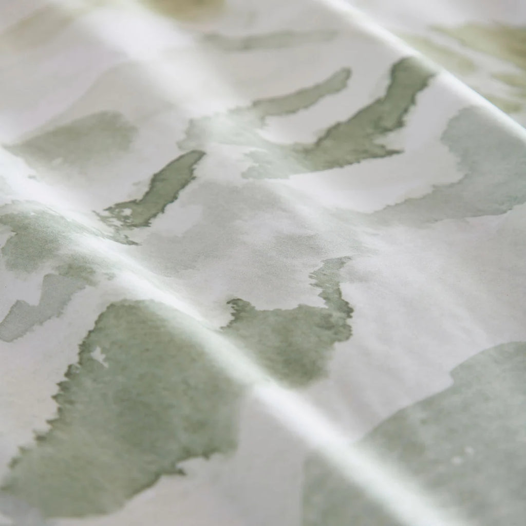 Close-up of the specially finished soft 100% cotton fabric on the Appletree Loft Edale duvet cover set.