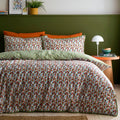 Appletree Star Geo reversible 100% cotton duvet cover set in natural.