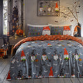 Bedlam Scary Gonks Halloween duvet cover set styled in a spooky children's bedroom.