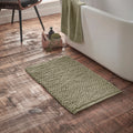Bianca Aspen Bobble Bath Mat & Runner Sage Green