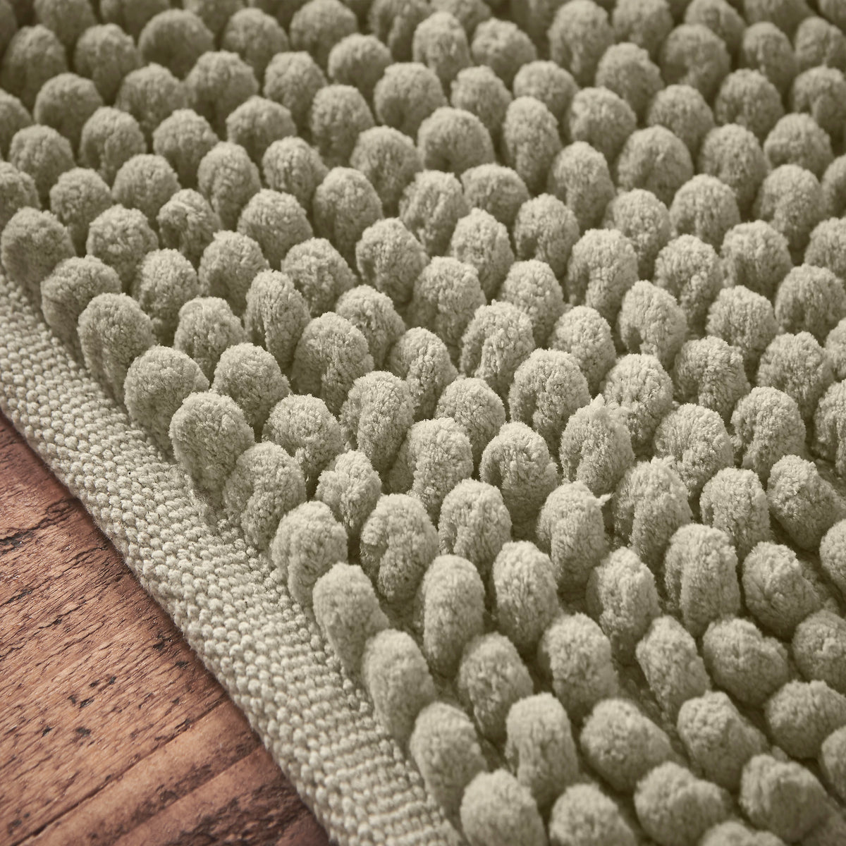 Bianca Aspen Bobble Bath Mat & Runner Sage Green