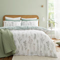 Bianca Wild Flowers 200TC Cotton Reversible Duvet Set Green