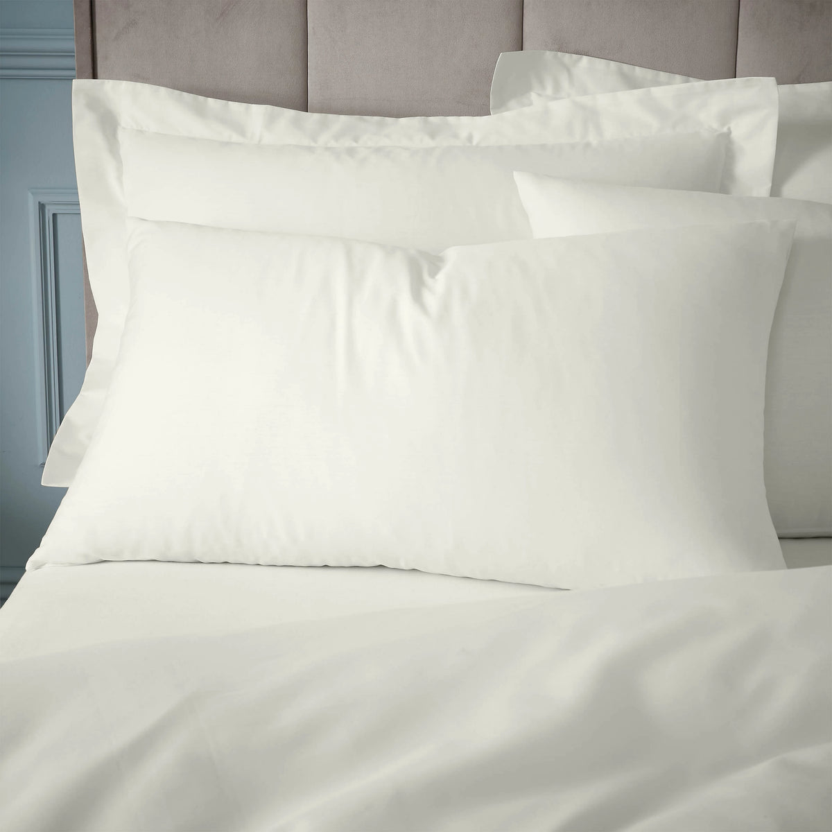 Bianca 180TC Egyptian Cotton Pillowcase Pair Cream 50x75cm
