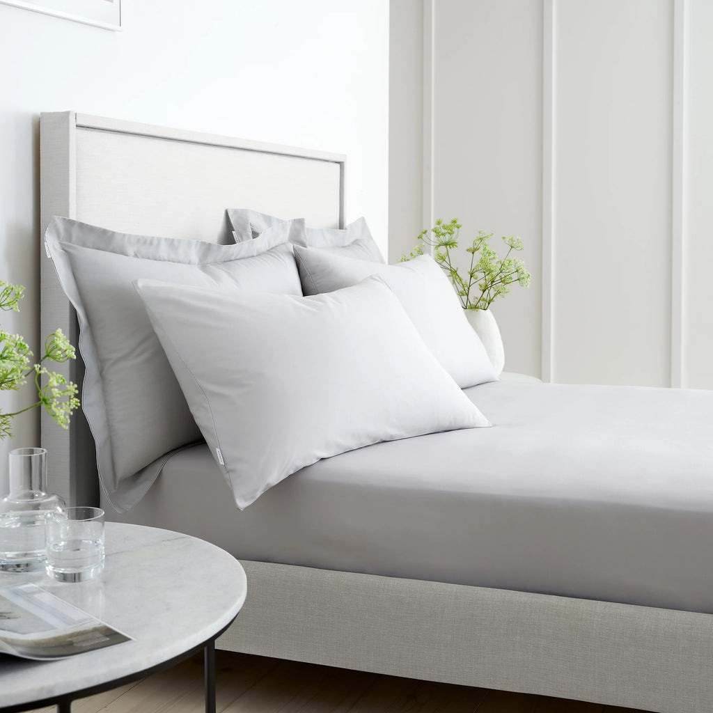 Bianca 200TC Cotton Percale Oxford Pillowcase Pair Grey