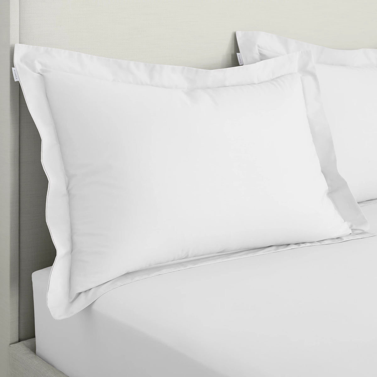 Bianca 200TC Cotton Percale Oxford Pillowcase Pair White