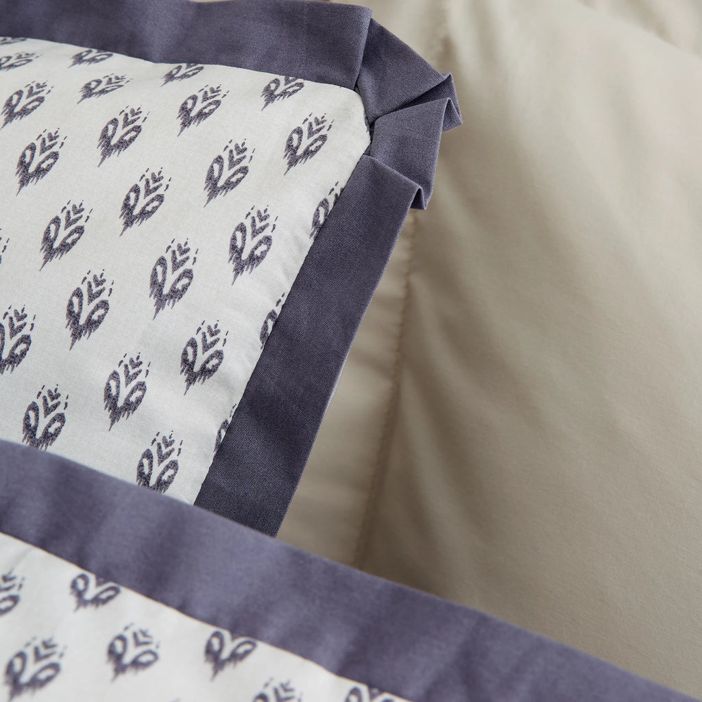 Bianca Amelie 200TC Cotton Reversible Duvet Cover Set Blue