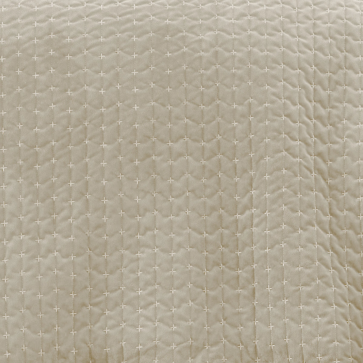 Bianca Attica Velvet Embroidered Bedspread Natural 240x260cm