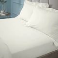 Bianca 180TC Egyptian Cotton Fitted Sheet Cream 34cm Depth