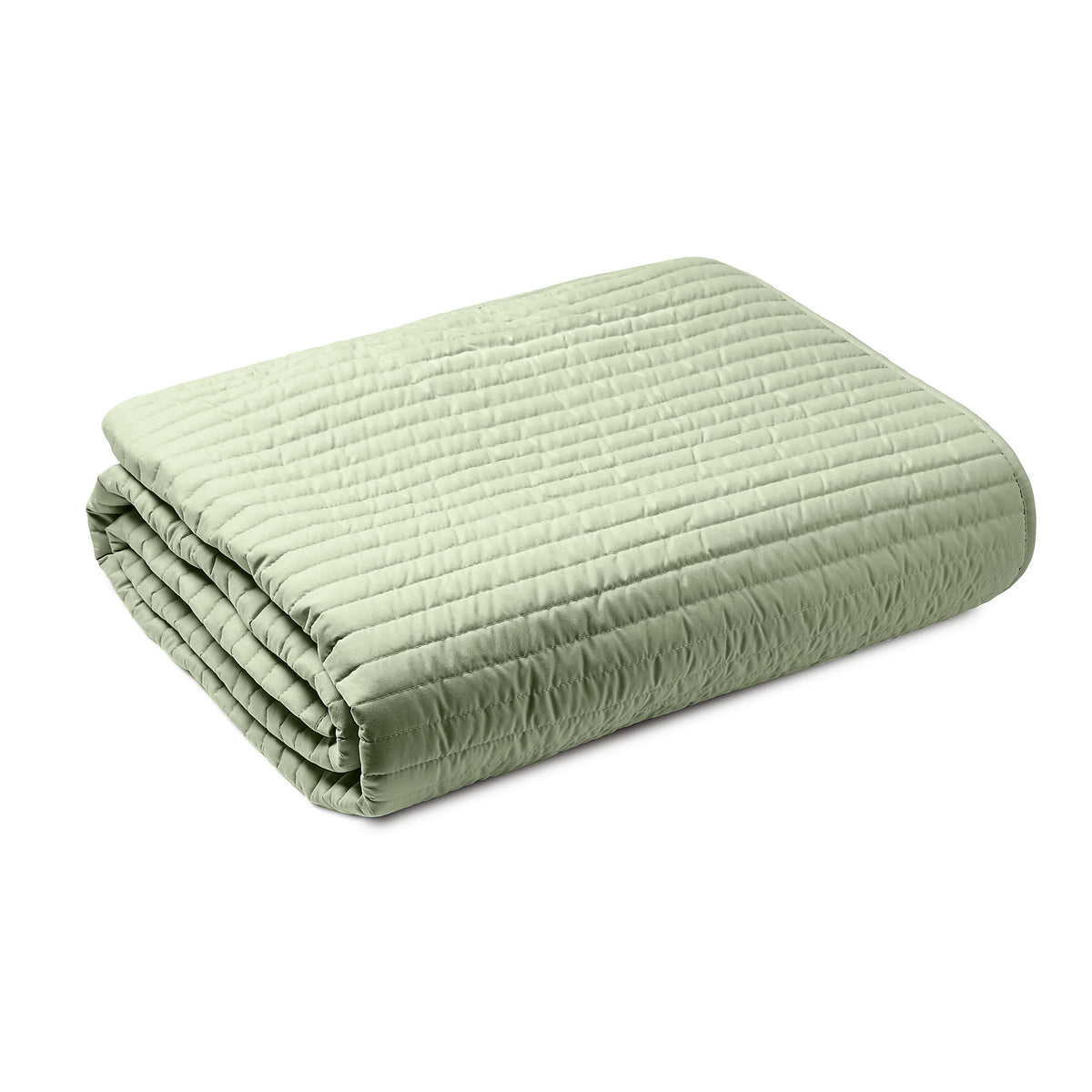 Bianca Quilted Lines Bedspread Green 220x230cm