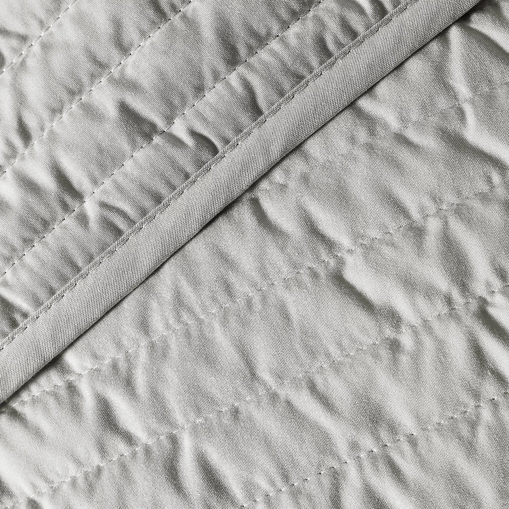 Bianca Quilted Lines Bedspread Silver Grey 220x230cm