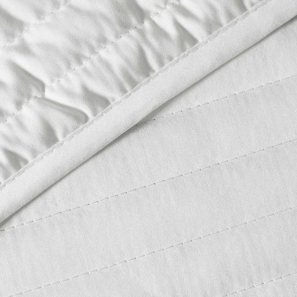 Bianca Quilted Lines Bedspread White 220x230cm