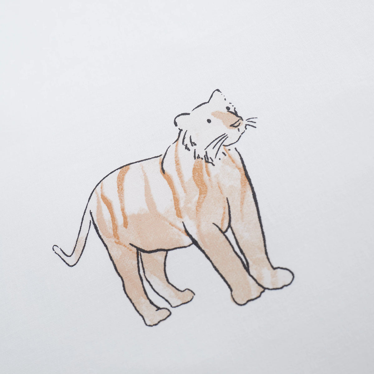 Little Bianca Zoo Animals Cotton Fitted Sheet 15cm Depth Pastel