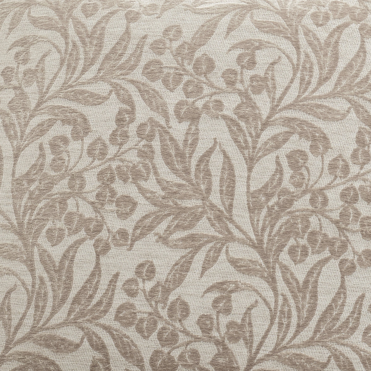 Bianca Fine Linens Chenille Leaves 50x50cm Cushion in Natural