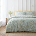 Bianca Ditsy Floral 200TC Cotton Reversible Duvet Cover Set Green