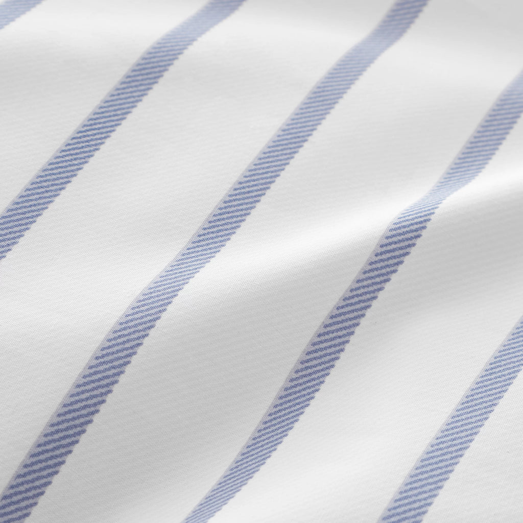 Bianca Hampton Stripe 200TC Cotton Reversible Duvet Set Blue