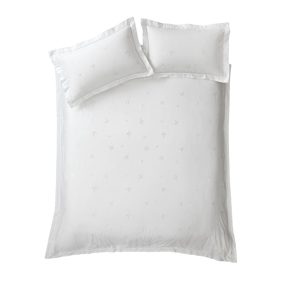 Bianca Lottie Floral Embroidery 180TC Cotton Duvet Cover Set White