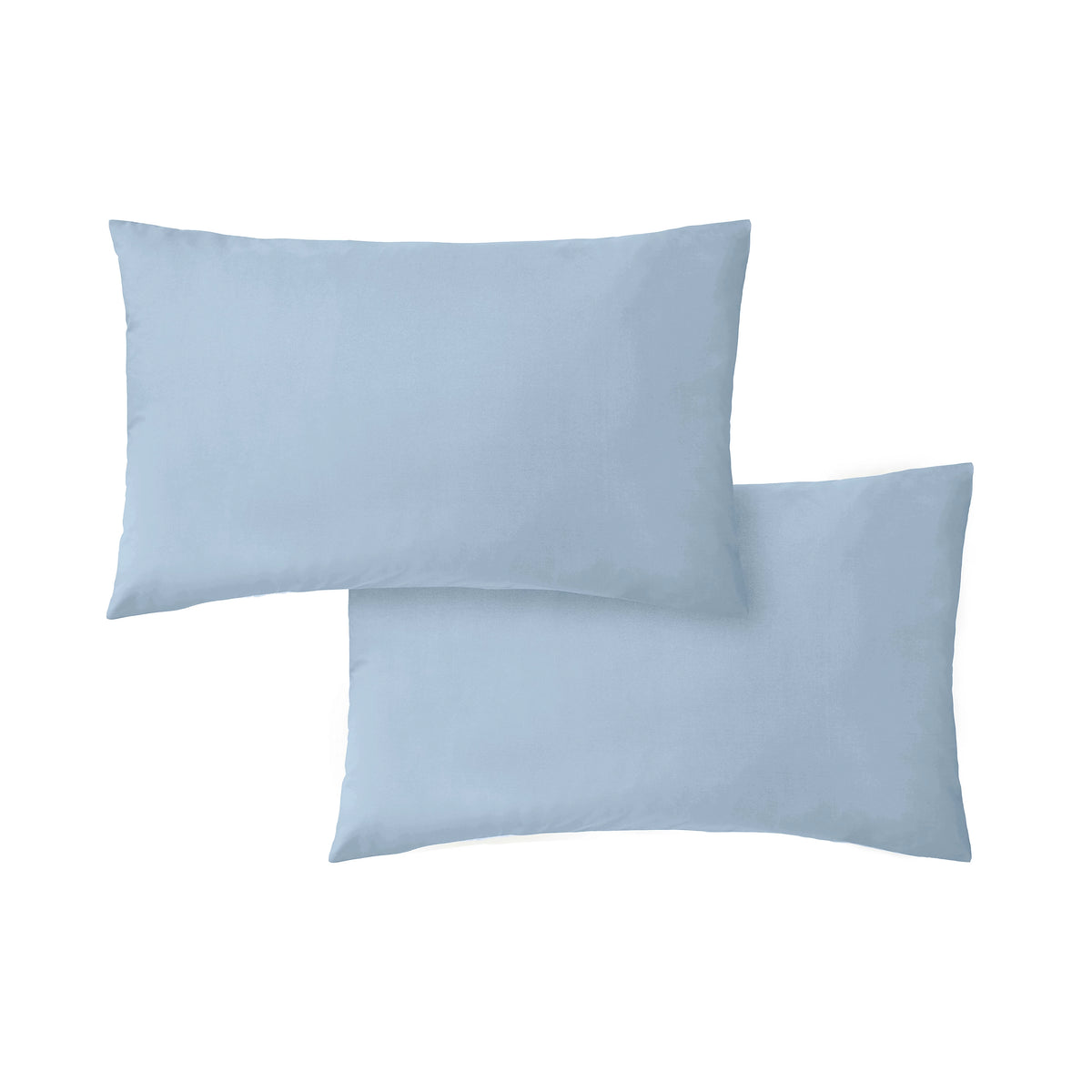 Bianca Fine Linens 200TC Cotton Percale Standard Pillowcase Pair Blue