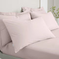 Bianca 200TC Cotton Percale Pillowcase Pair Blush Pink 50x75cm