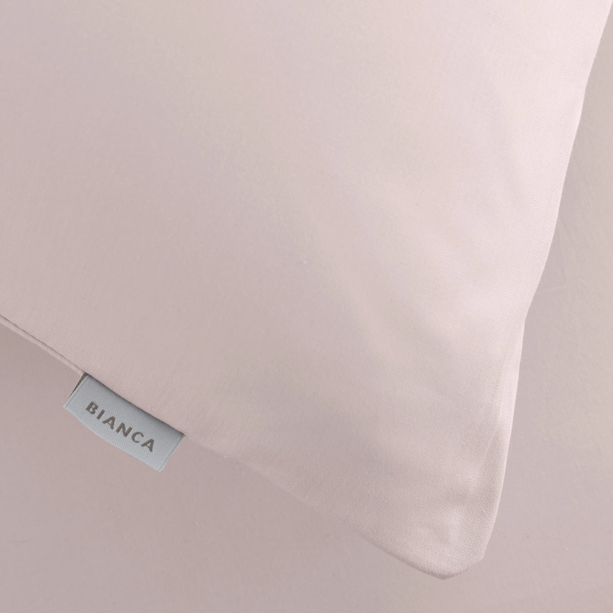 Bianca 200TC Cotton Percale Pillowcase Pair Blush Pink 50x75cm