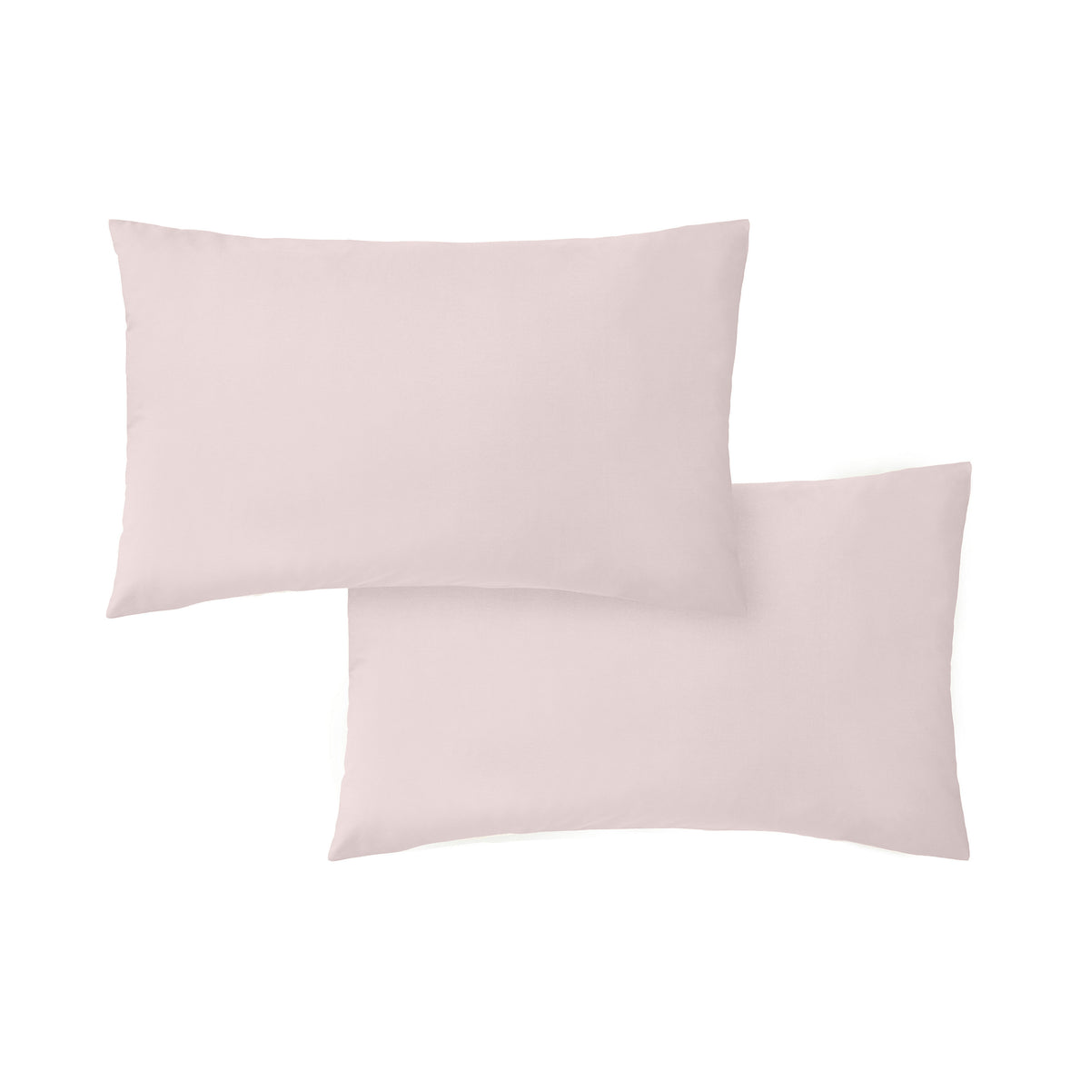 Bianca 200TC Cotton Percale Pillowcase Pair Blush Pink 50x75cm