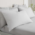 Bianca 200TC Cotton Percale Pillowcase Pair Grey 50x75cm